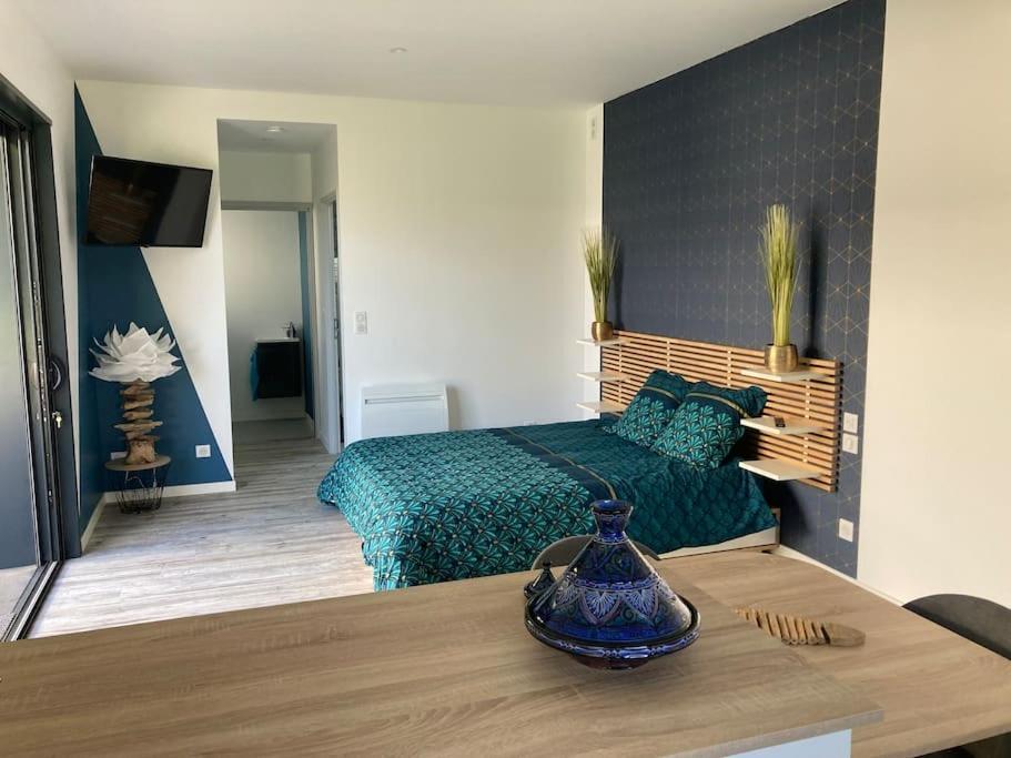 Adorable Studio D'Hote Zen Et Paisible Les Gonds Bagian luar foto